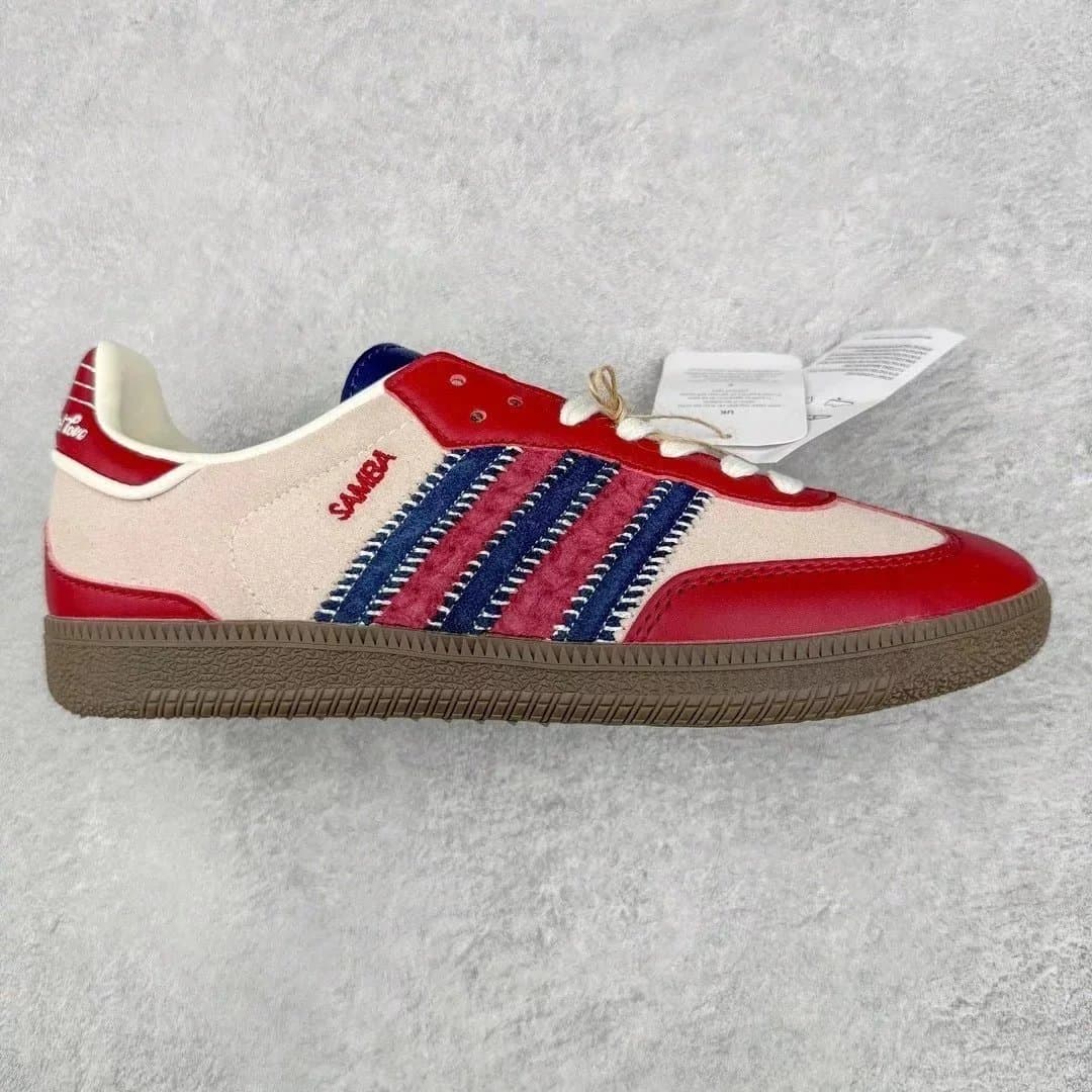 Adidas Gazelle Kith Classics — HL版本 · HL Notitle x AD 桑巴板鞋蓝红 ID6023
