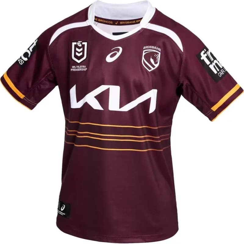 Asics Brisbane Broncos Jersey NRL Premiership Home