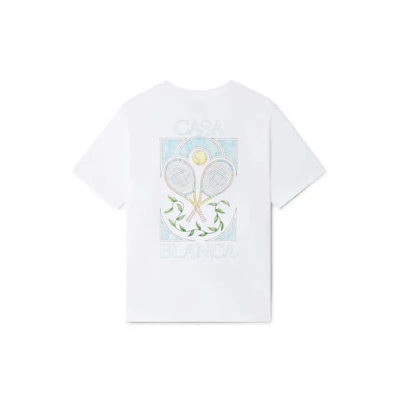 Casablanca Tennis Graphic Tee Casa Blanca Tennis Print