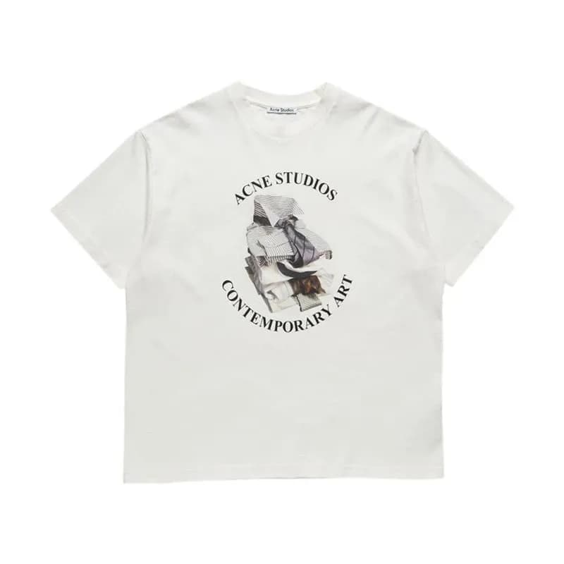 Acne Studios Cotton T-Shirt Washed Grey — 白色（AC620）