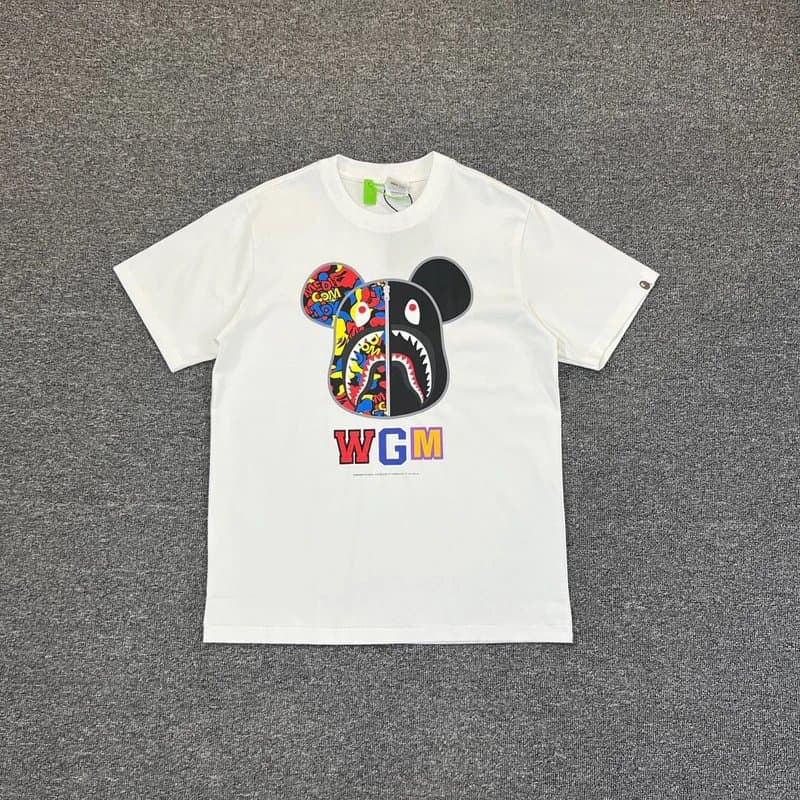 BAPE Graphic Tee A Bathing Ape Logo — 043白色