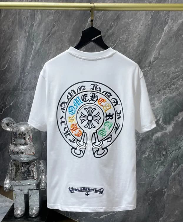 Chrome Hearts Cross Logo Tee Five Crosses — 8719 white