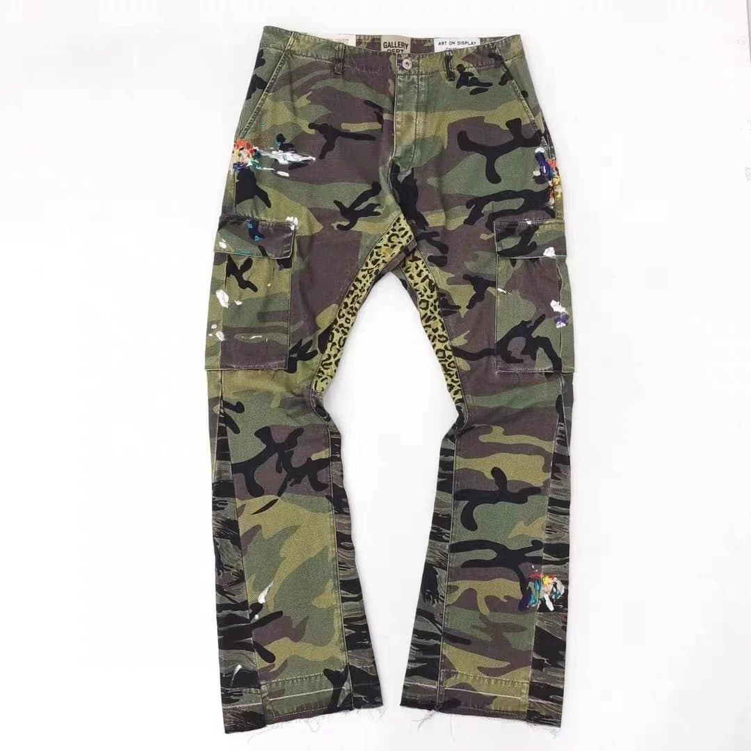 Levi's Flared Jeans Contrast Panel — 903军绿