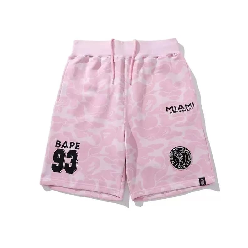 BAPE A Bathing Ape Shorts All-Over Logo Print — D0227075