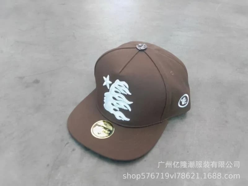 Hellstar Snapback Cap Flame Logo — 59 without diamond model
