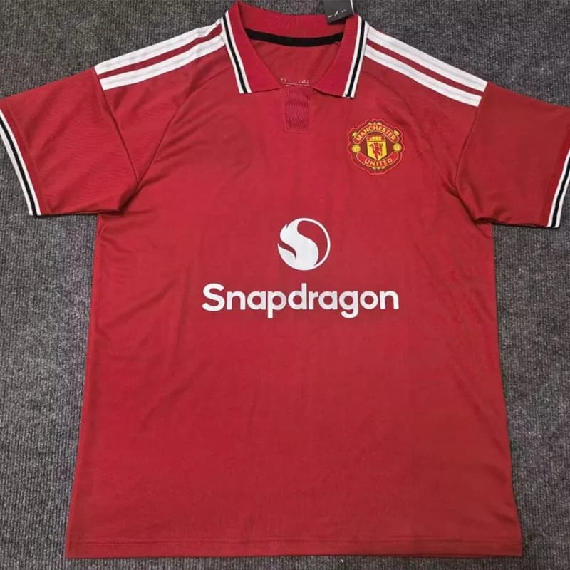 Adidas Manchester United Home Shirt Snapdragon Sponsor