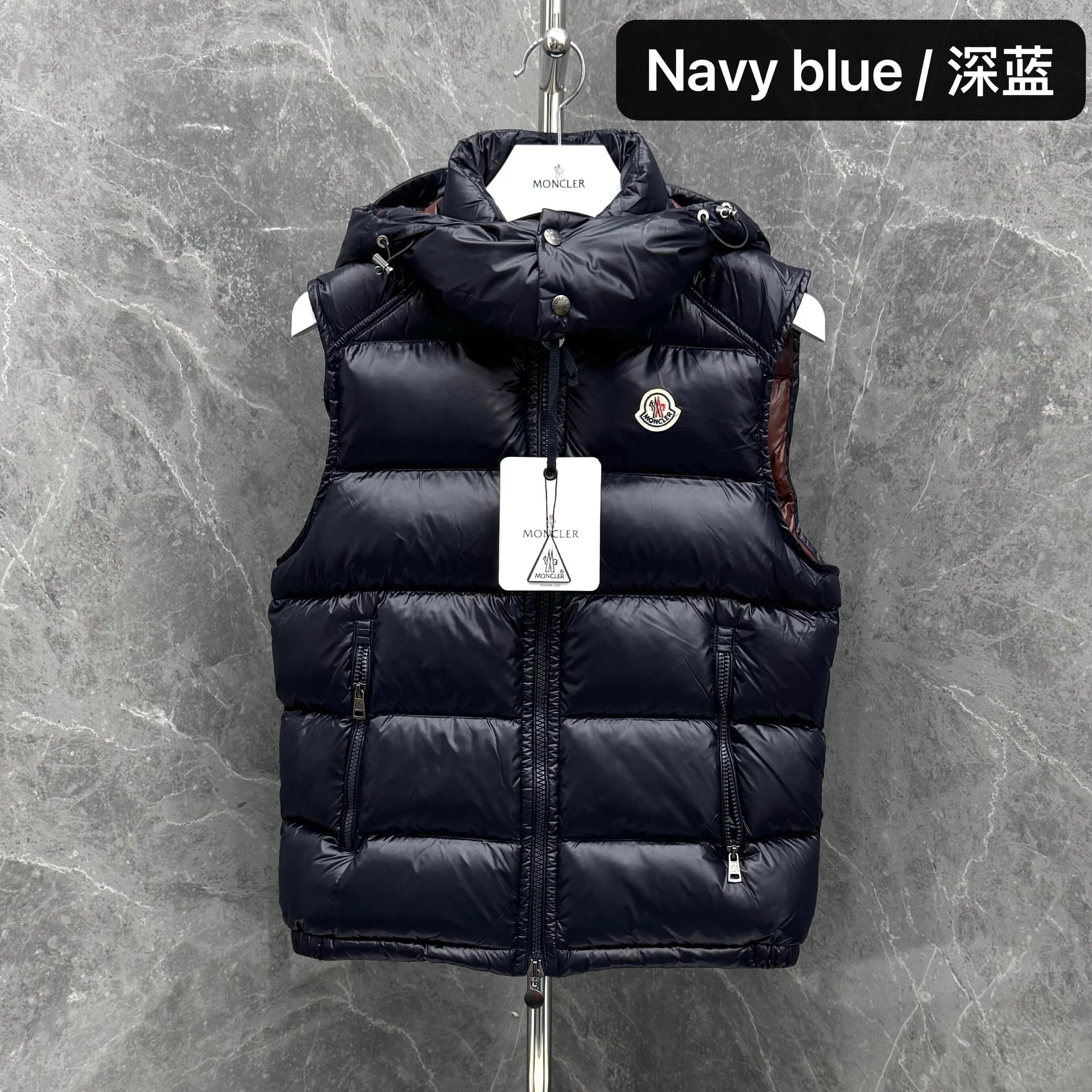 Moncler Puffer Vest Navy Blue