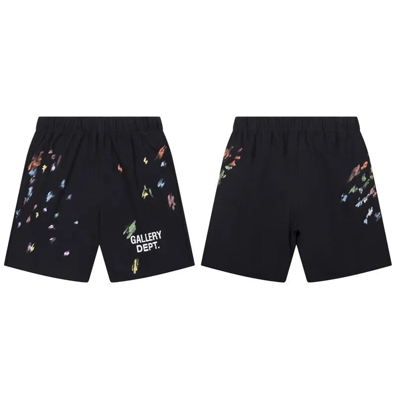Corteiz Logo Shorts DEPT. Print — 957 black