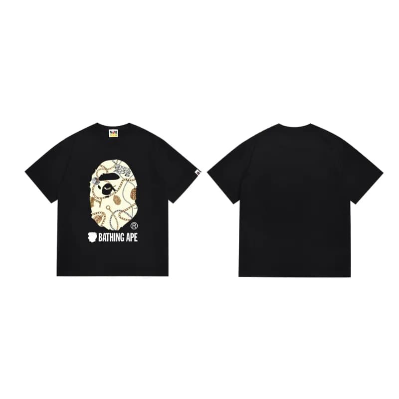 BAPE Ape Head Tee Chain Print