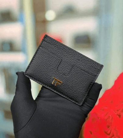 Tom Ford Card Holder Crocodile-Embossed — 黑色金