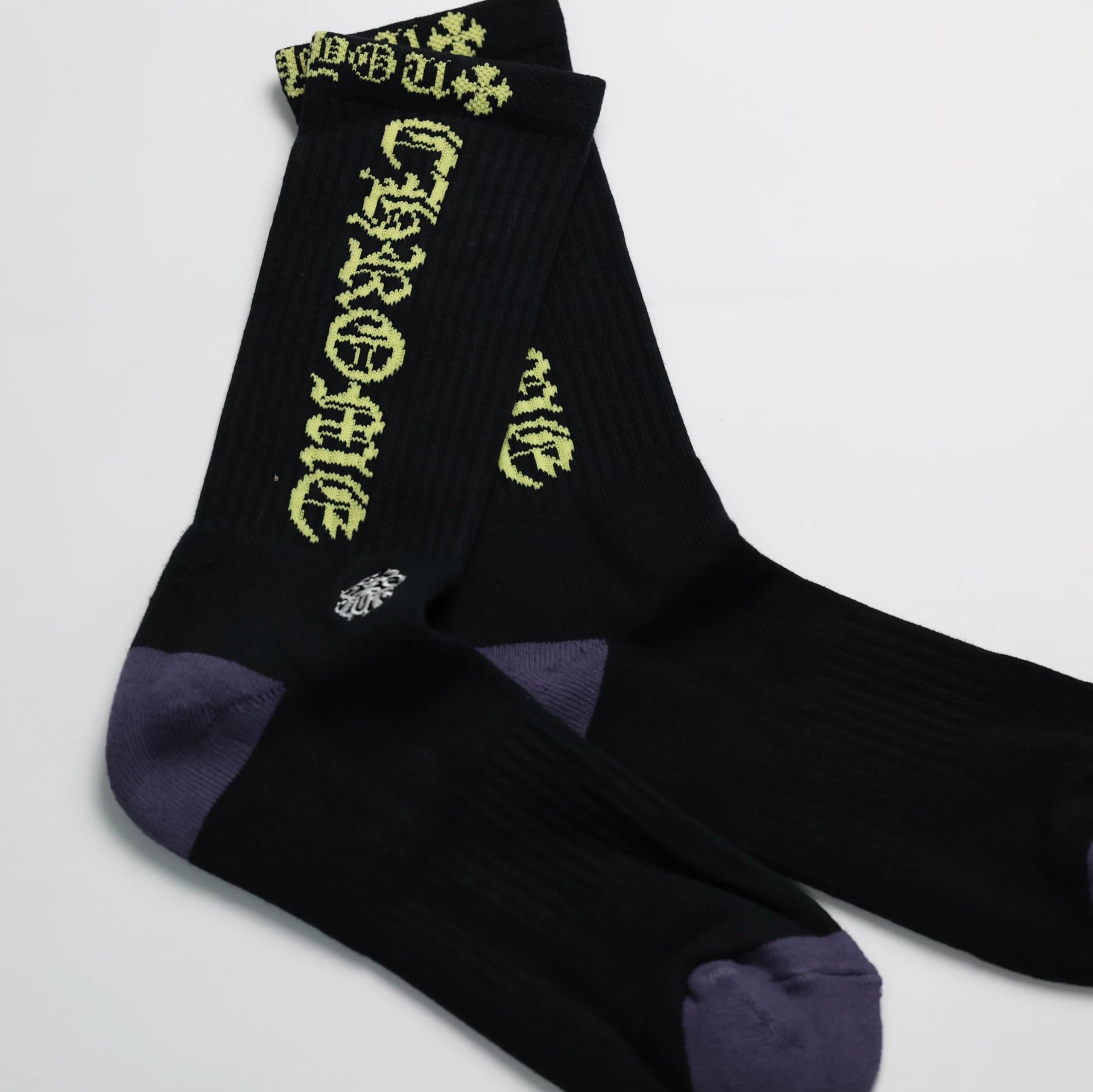 Chrome Hearts Crew Socks Cross Logo