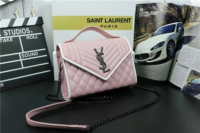 Saint Laurent Lou Lou Quilted Chain Shoulder Bag