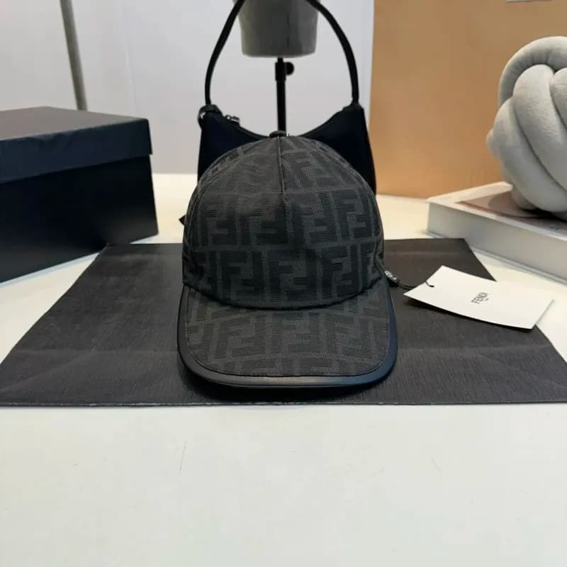 Fendi Baseball Cap FF Logo Jacquard