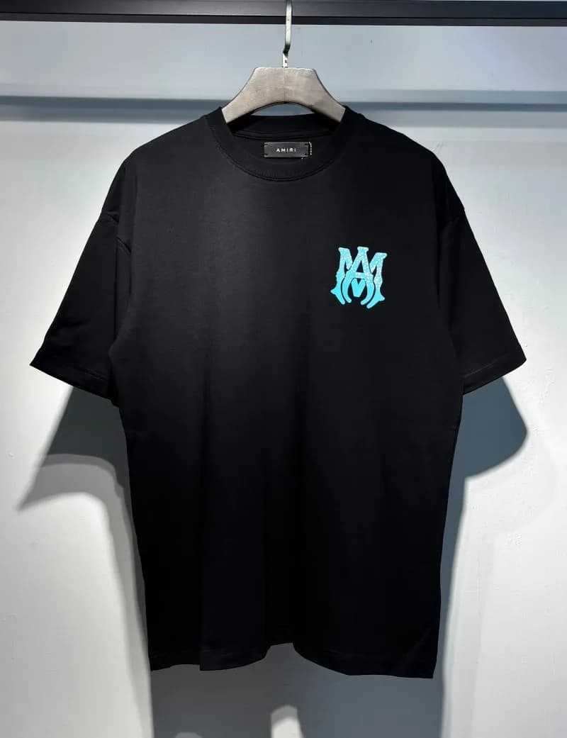 Amiri Logo T-Shirt Mesh Script — 736 black
