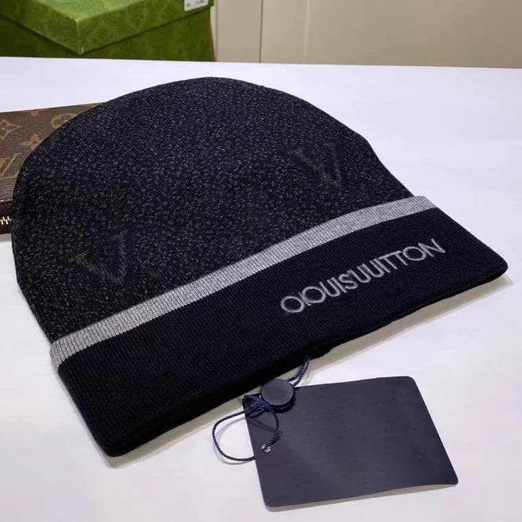 Louis Vuitton Knit Beanie Monogram Intarsia
