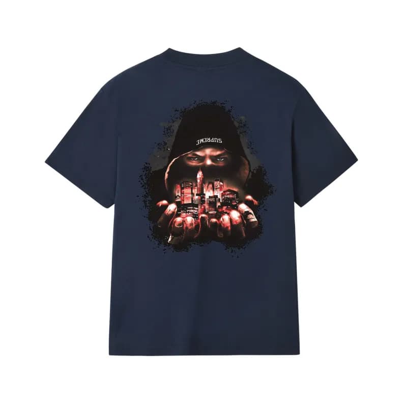 Supreme × Marvel Graphic Tee Spider-Man Box Logo — 17蓝色