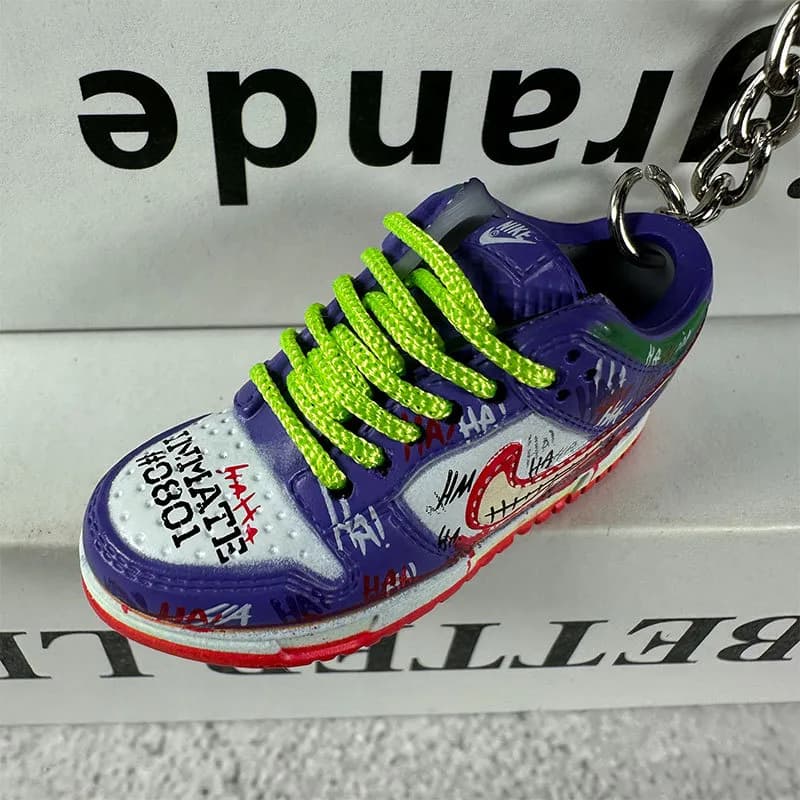 Cactus Plant Flea Market Sneaker Keychain Blue Lightning — 112. graffiti purple