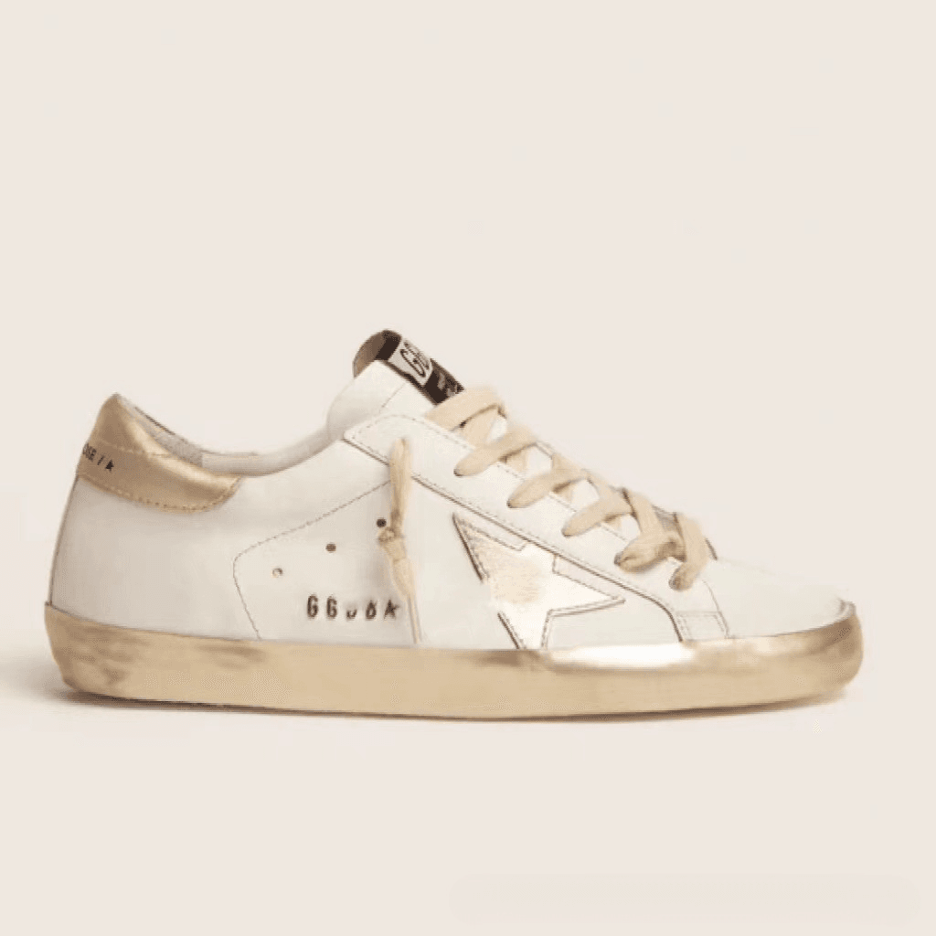 Golden Goose Superstar Distressed Gold Star
