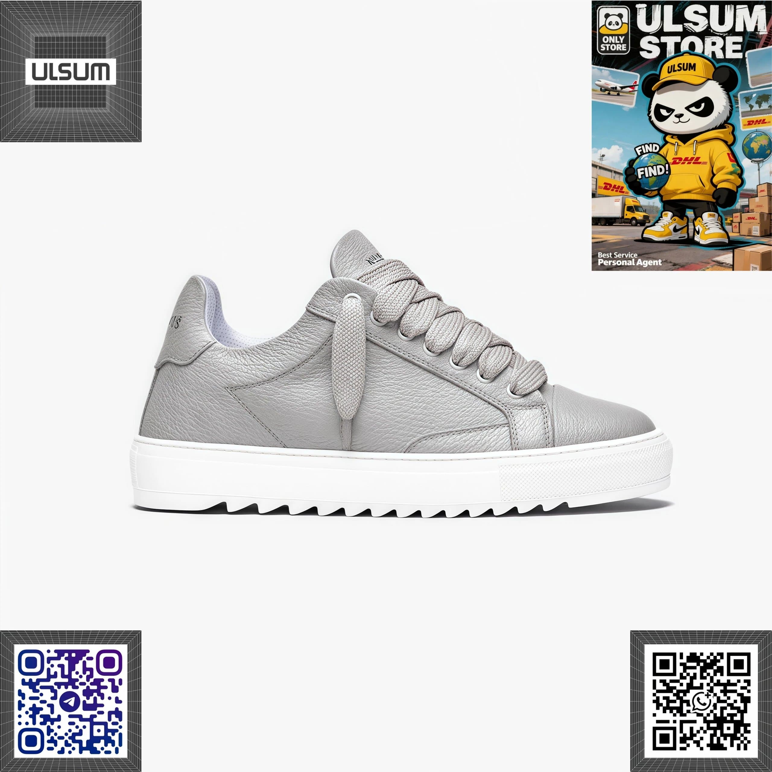 Numeris Atelier Low Sneaker Pebbled Grey