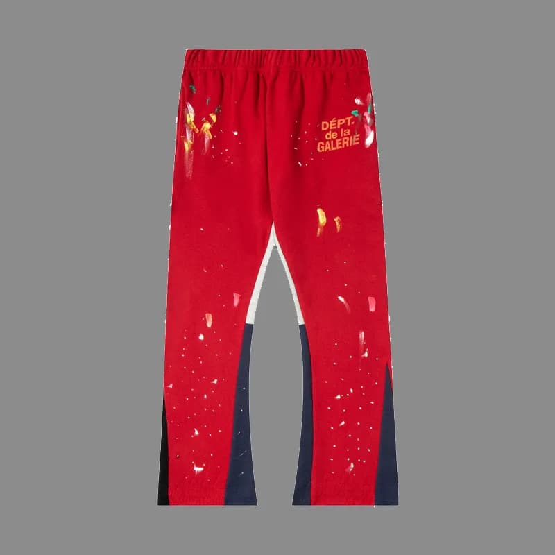 Gallery Dept. Track Pants Paint Splatter — G19红色