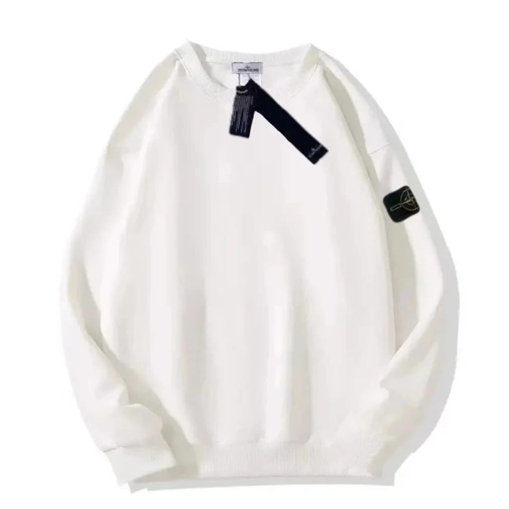 Stone Island Cotton Crewneck Sweatshirt Compass Patch