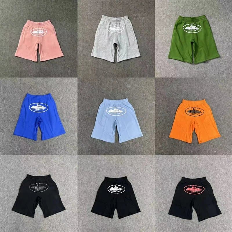 Travis Scott Graphic Shorts Pink Script Logo — 912黑色
