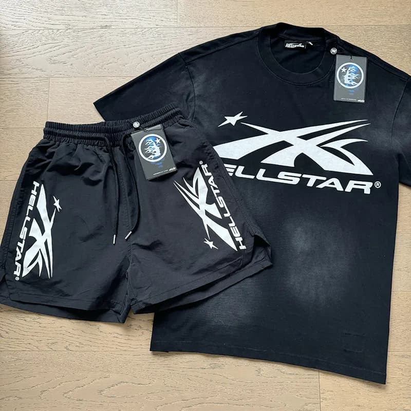 Hellstar Flame Graphic Set Washed Grey — 6773-7801套装
