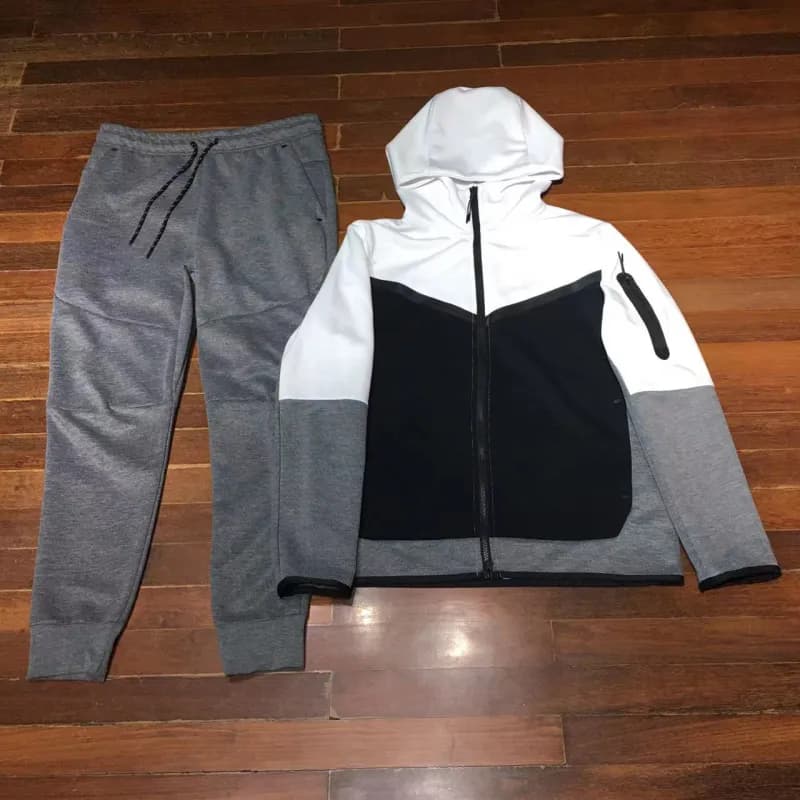 Nike Tech Fleece Hoodie and Joggers Color-Blocked