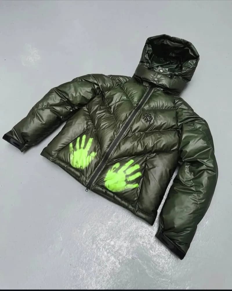 Balenciaga City Puffer Jacket Handprint