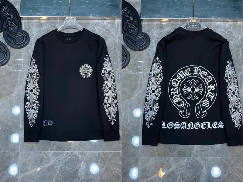 Chrome Hearts Long Sleeve Tee Los Angeles Cross Print