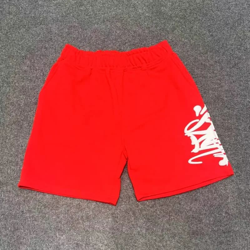 Travis Scott Joggers Graffiti Logo — 2501红色短裤