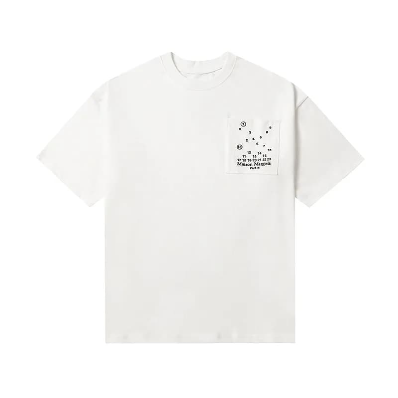 Comme des Garçons Button-Up Shirt Label Print — 806白