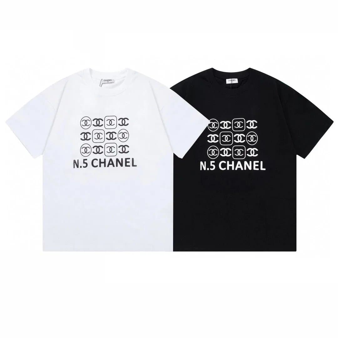 Chanel T-Shirt CC Logo — 17-白色