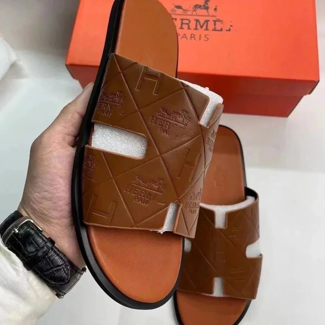 Hermès H Slide Sandal Embossed H Logo