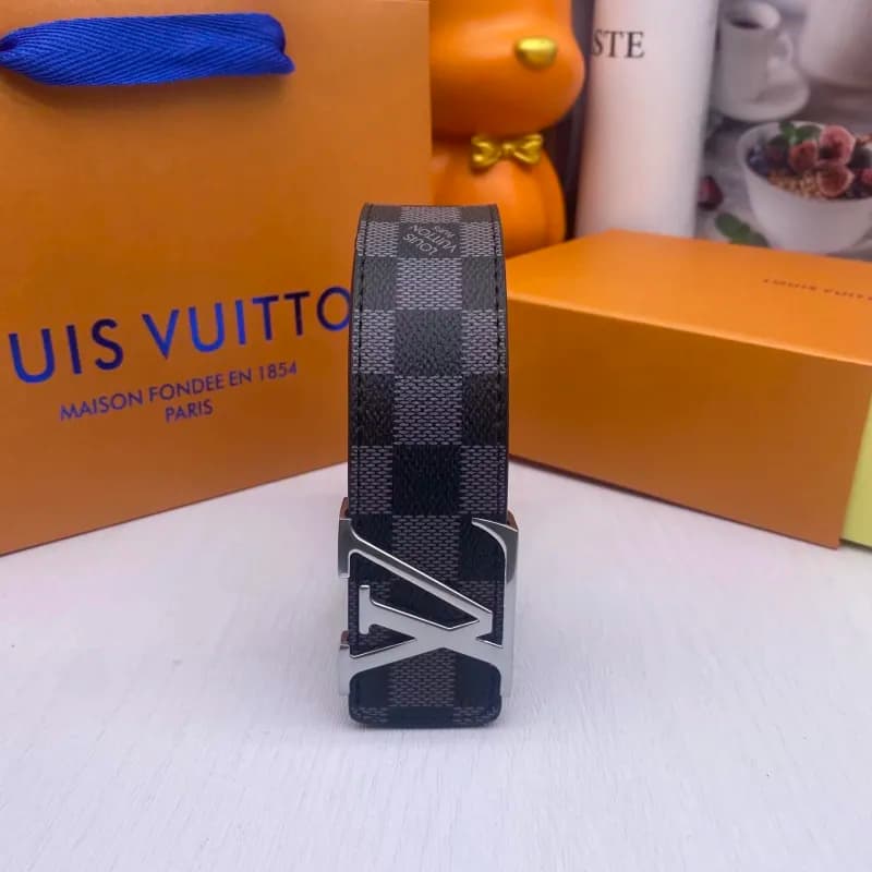 Louis Vuitton LV Belt Damier Graphite
