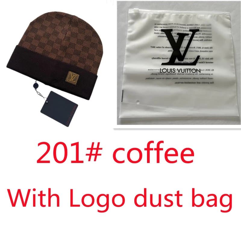 Louis Vuitton Beanie Damier Ebene with Logo Patch