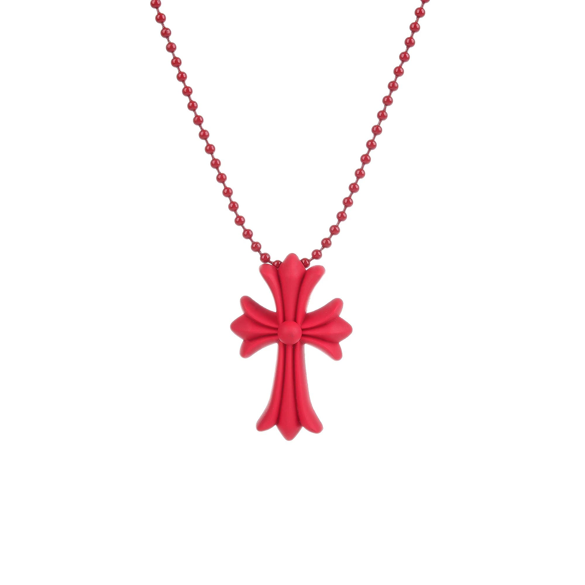 Chrome Hearts Cross Pendant Matte Red