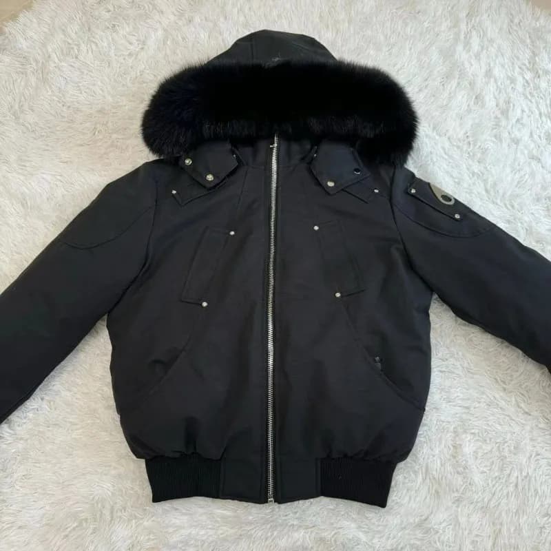 Moncler Down Jacket Fur-Trimmed Hood