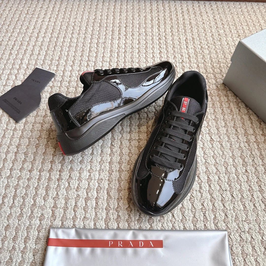 Prada Linea Rossa Sneaker Glossy Patent & Mesh