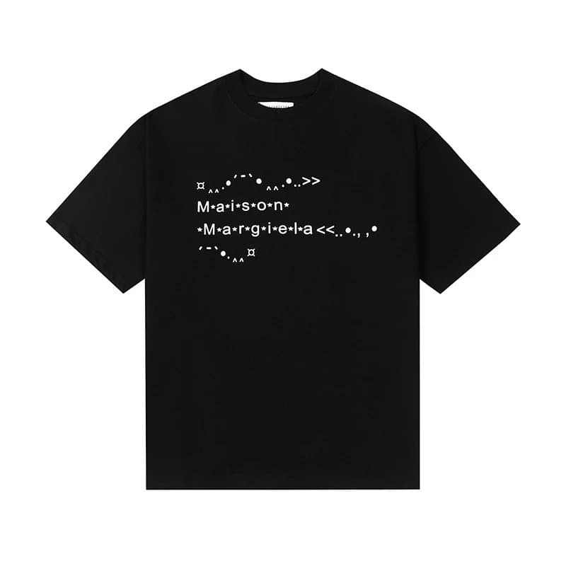 Maison Margiela Numbered Neck Tee White Numerals — 685黑色