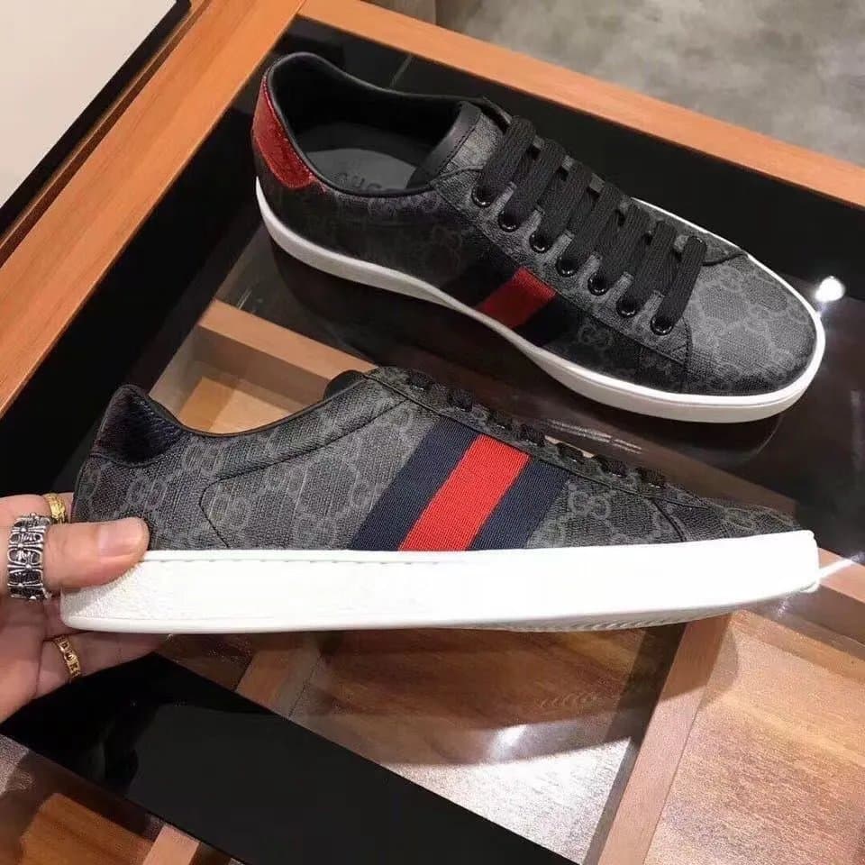 Gucci Ace Low Web Stripe — 030