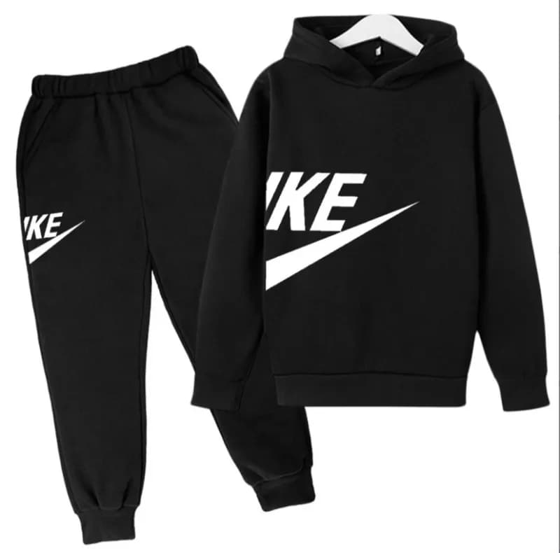 Nike Hoodie and Joggers Set Swoosh Graphic — 02A