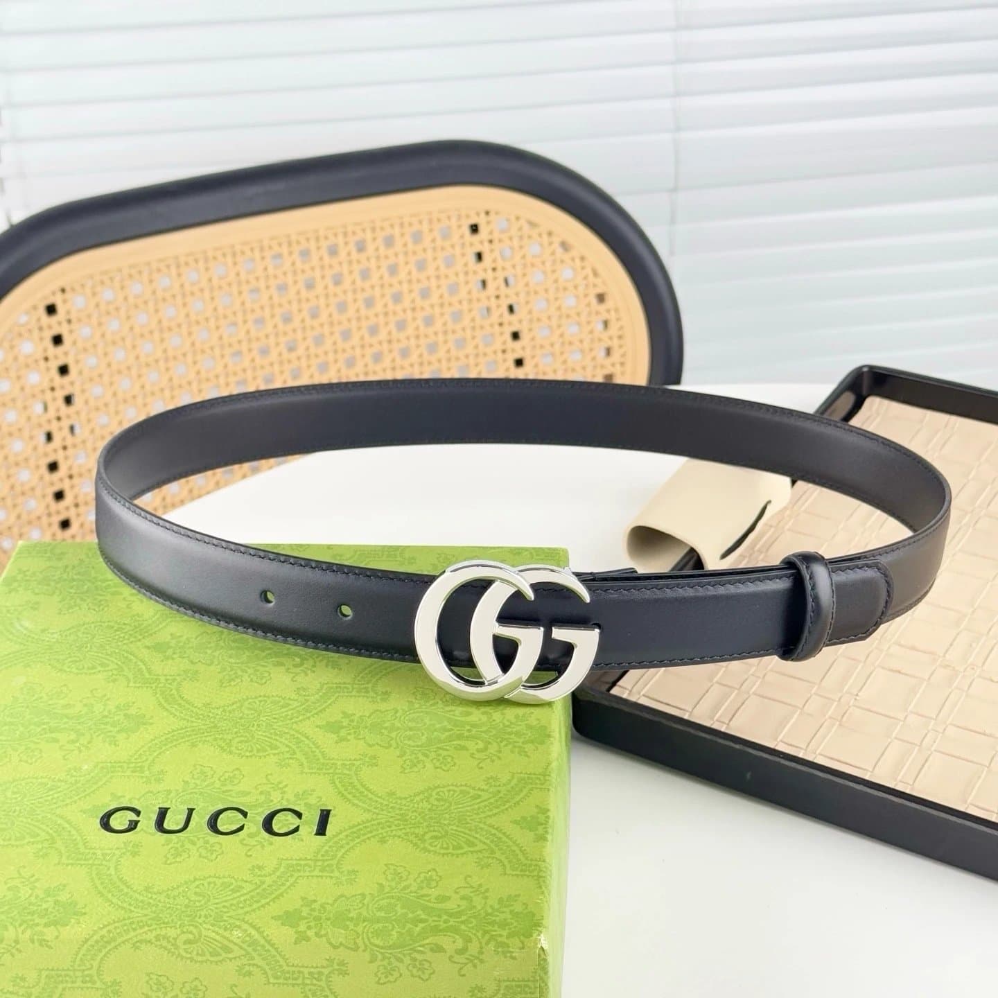 Gucci GG Marmont Belt Double G Buckle