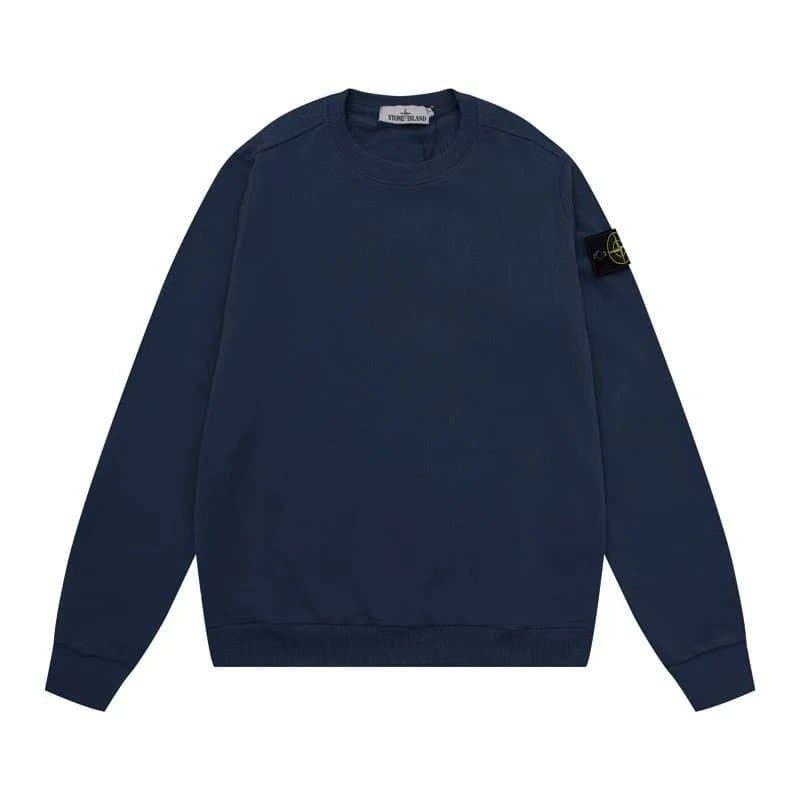 Stone Island Crewneck Sweatshirt Classic Logo Patch
