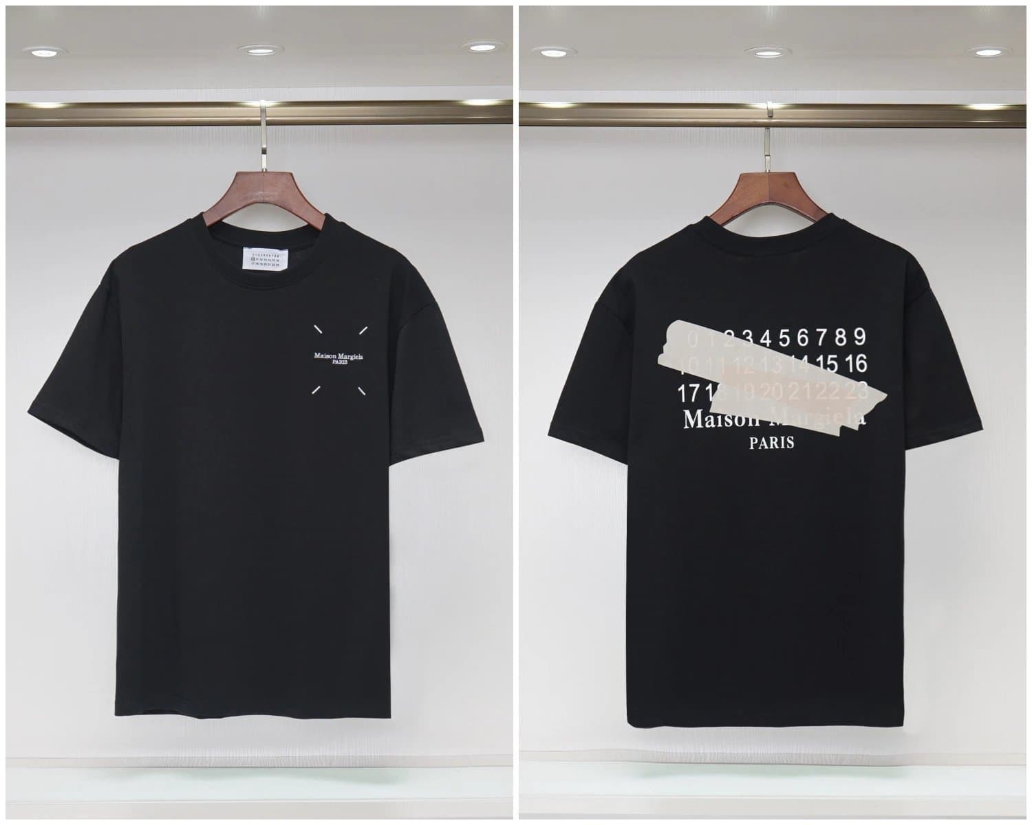 Maison Margiela Logo Print T-Shirt Tape Number Print