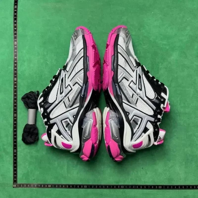 Balenciaga Triple S Beige Mesh — 6号银玫红W9155