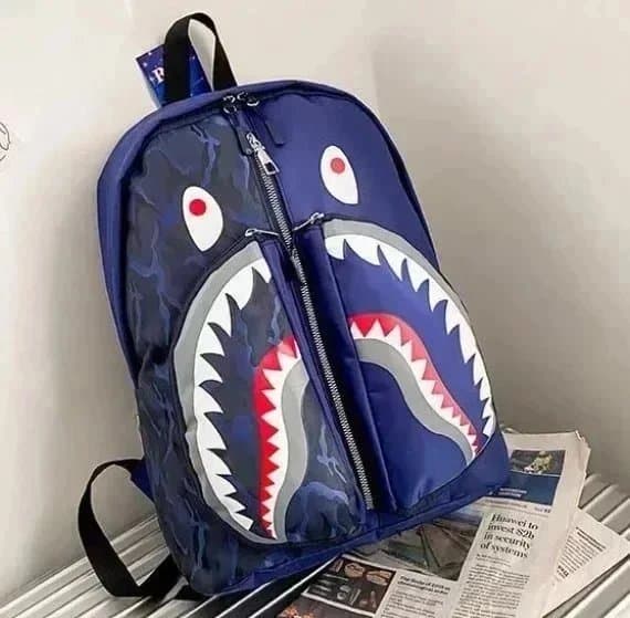 BAPE Shark Backpack Navy Camo Shark