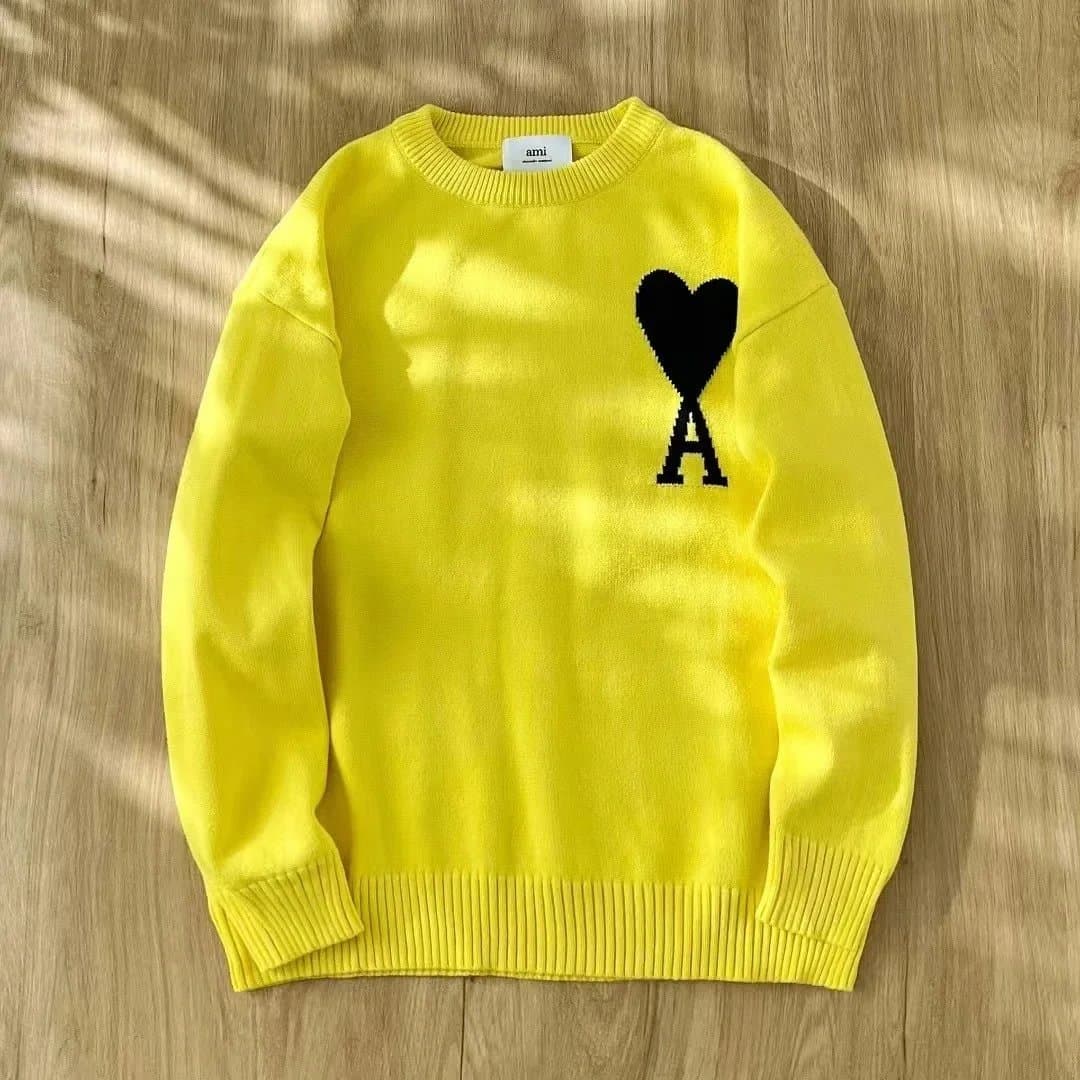 AMI Paris Knit Sweater Heart A Logo