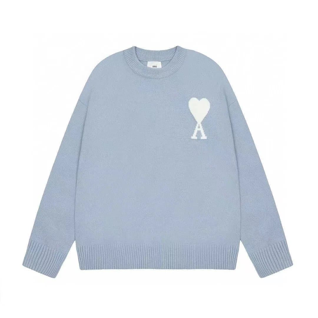 AMI Paris Knit Sweater Heart Logo — 7