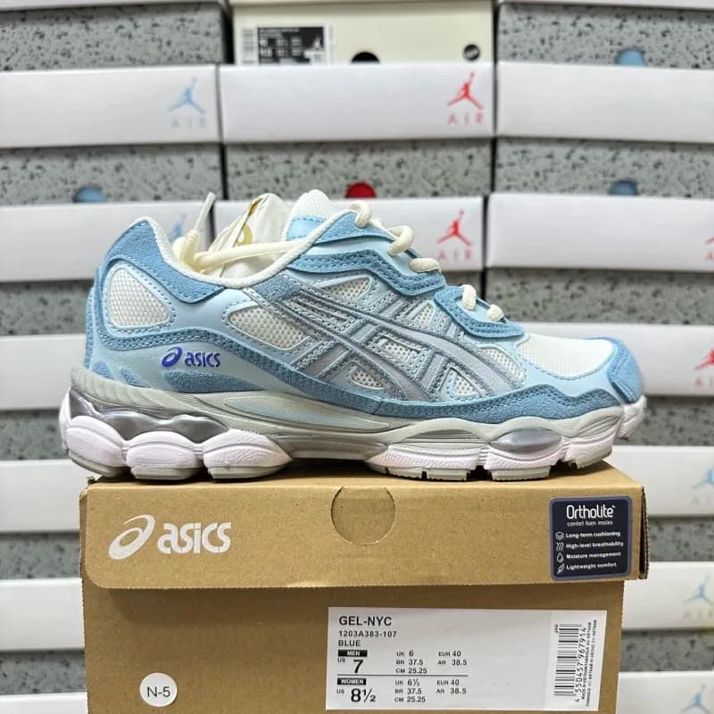 Asics GEL-NYC White Grey — 1203A383-107 蓝白